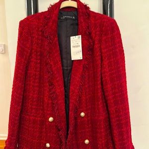 Zara fall/winter blazer/coat like Chanel 2019 NWT sz L Wear with everything!